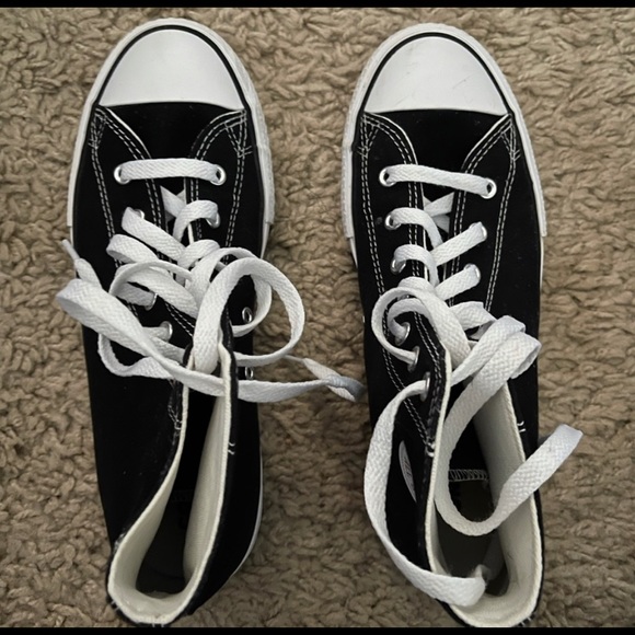 Black Platform Hightop Converse - Picture 4 of 4